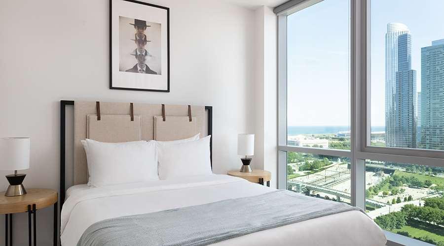 Aparthotel Sentral Michigan Avenue Chicago Habitación foto Bedroom