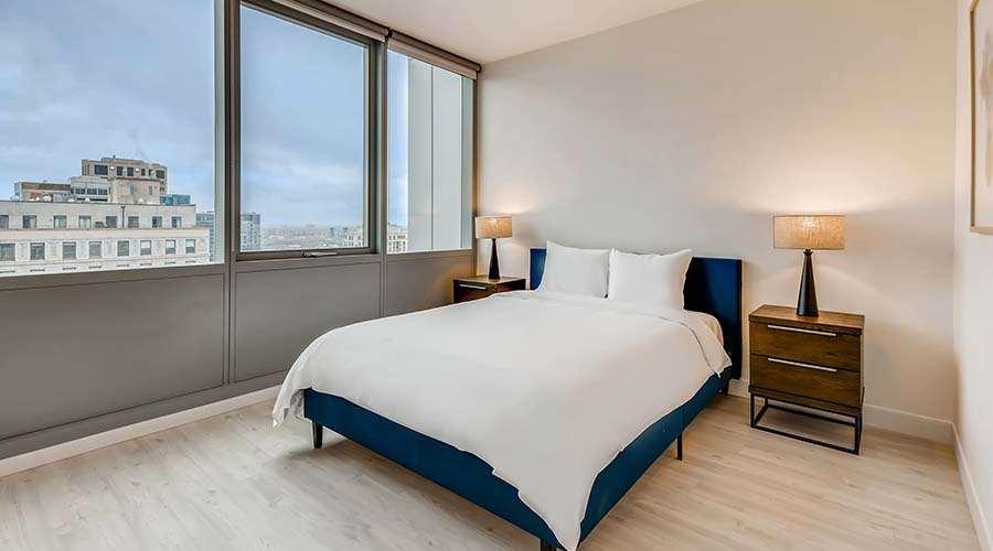 Aparthotel Sentral Michigan Avenue Chicago Habitación foto A bedroom at the hotel